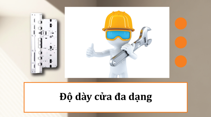 Độ dày cửa đa dạng
